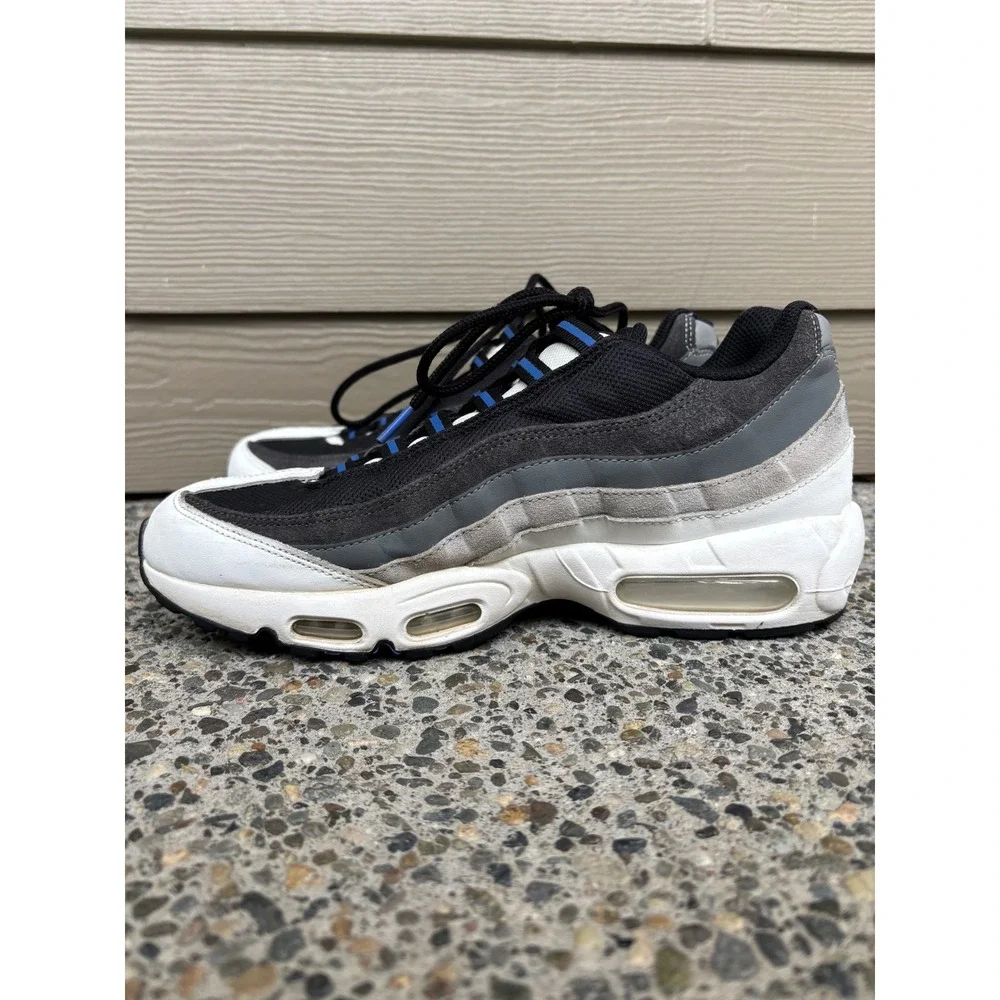 Nike Air Max 95 Black/Medium Blue DH4754-001 Shoes Sneakers‎ Men's Size 10